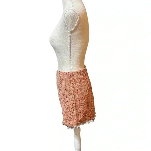 Endless Rose Tweed Frayed Hem Mini Pencil Skirt Multicolor Juniors size Large - Picture 7 of 12